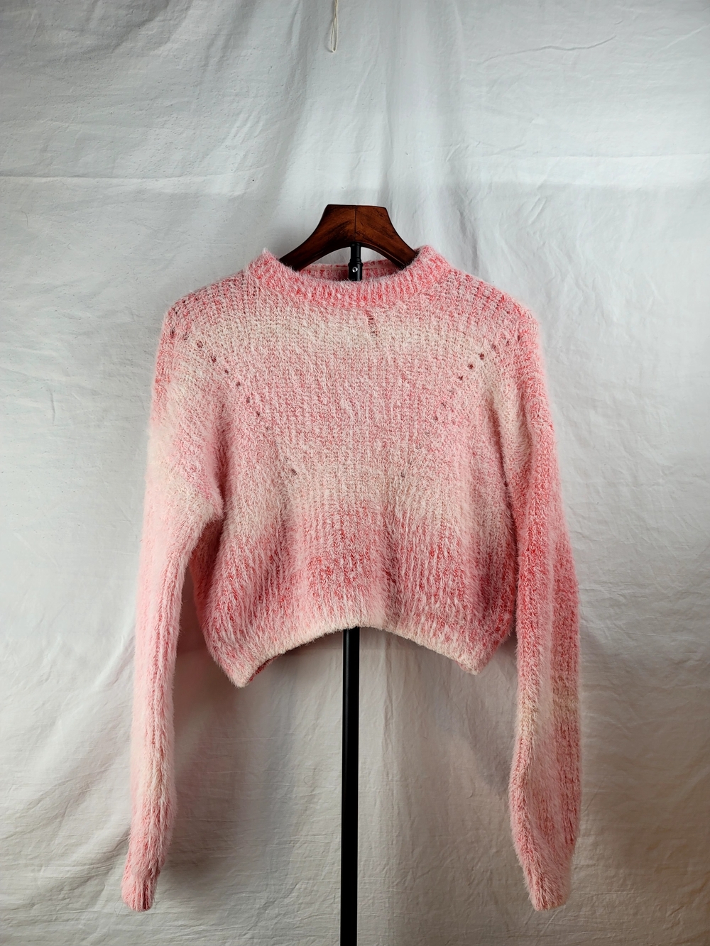wild fable Pink Ombre Fuzzy Crewneck Sweater